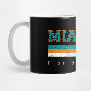 Vintage Miami Sports Football Athletic Novelty Dolphin Retro Mug